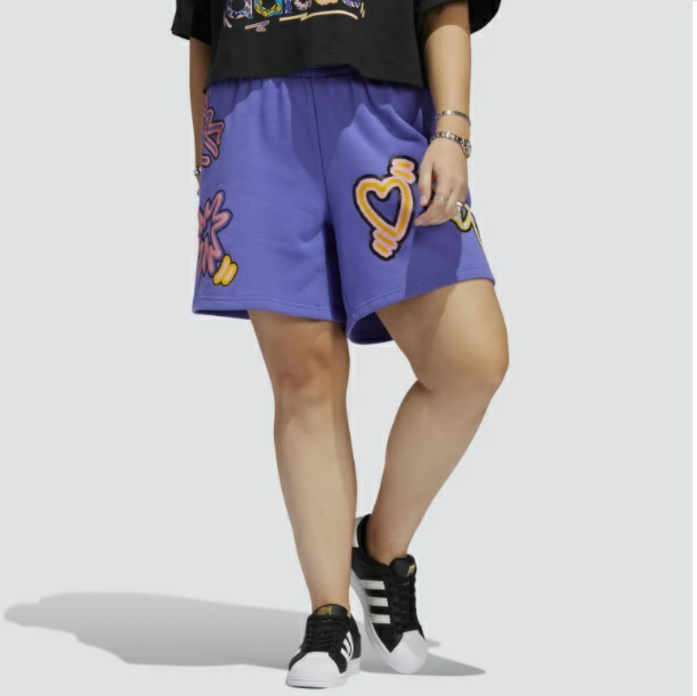 adidas Originals Love Unites loose shorts plus size 1X